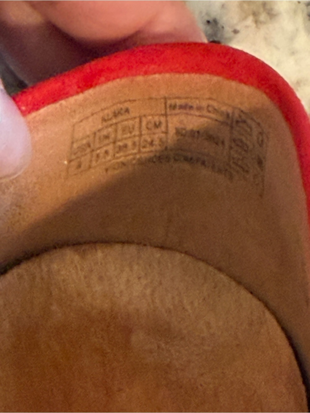 Vionic Klara Red Suede Ballet Flats Square Toe 8 - Picture 3 of 11